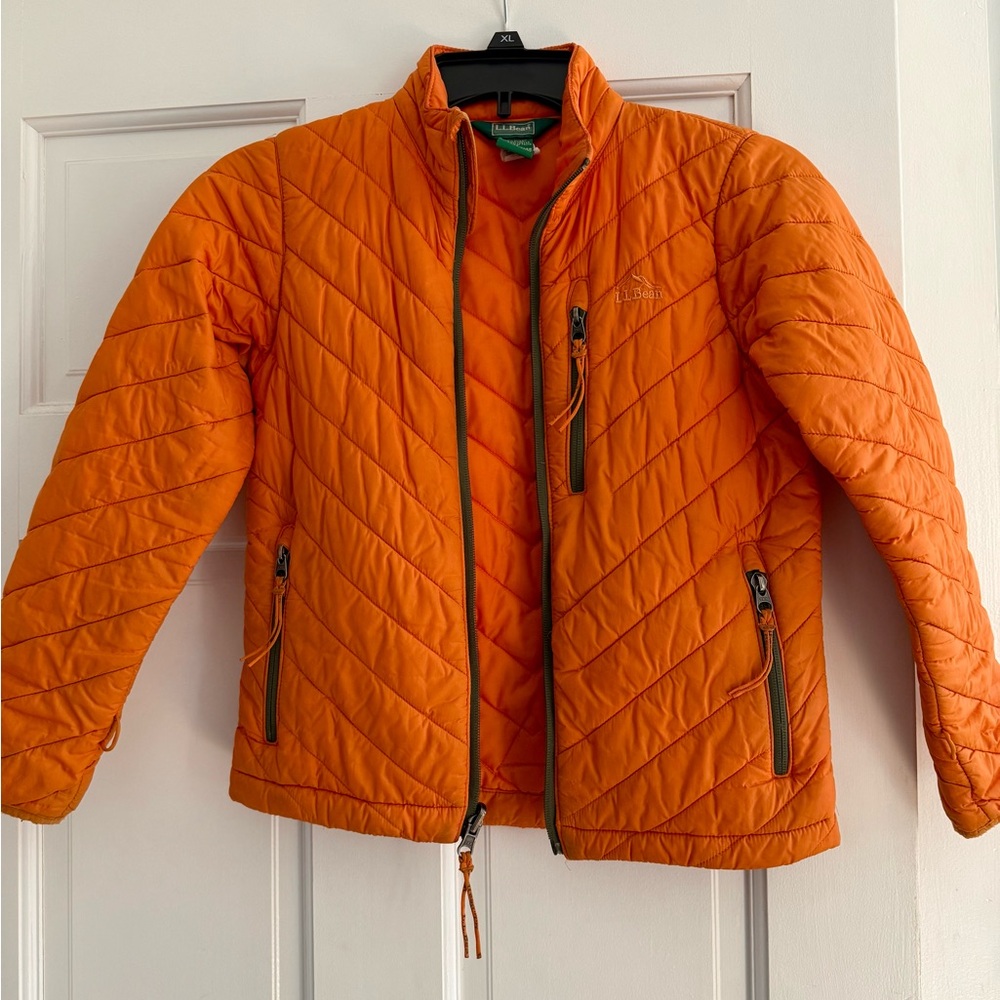 L.L. Bean Kids Orange Liner Jacket